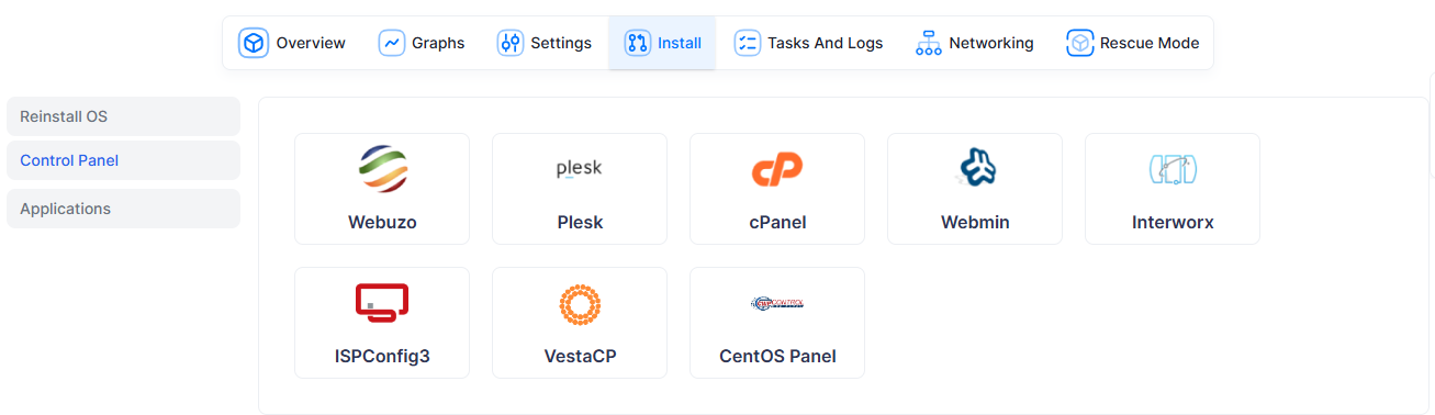 install-hosting-control-panel